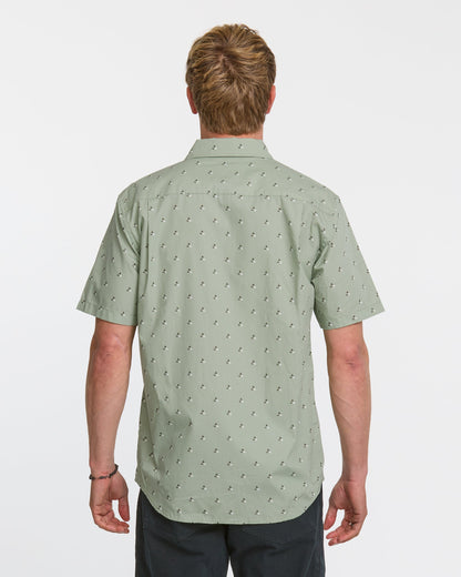 Quick Silver Kapu Mini Classics Short Sleeve Shirt - Herb