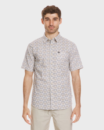 Quick Silver Florever Classic Short Sleeve Shirt - Silver Birch