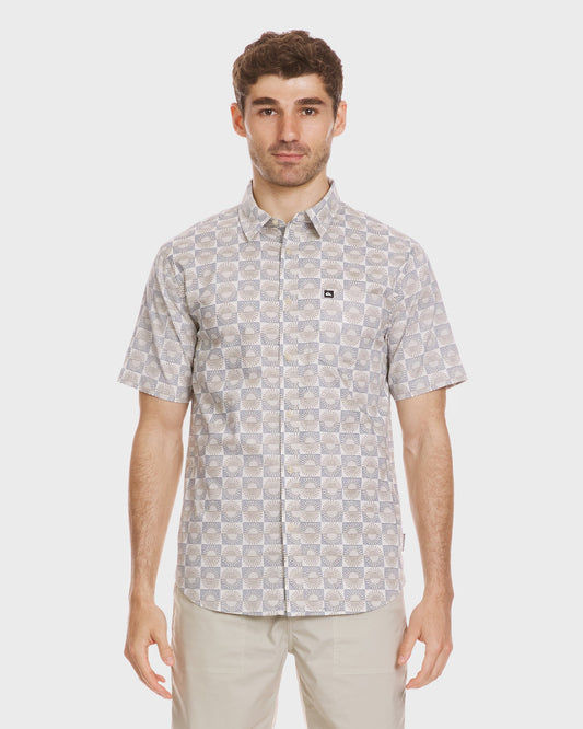 Quick Silver Florever Classic Short Sleeve Shirt - Silver Birch