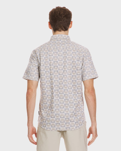Quick Silver Florever Classic Short Sleeve Shirt - Silver Birch