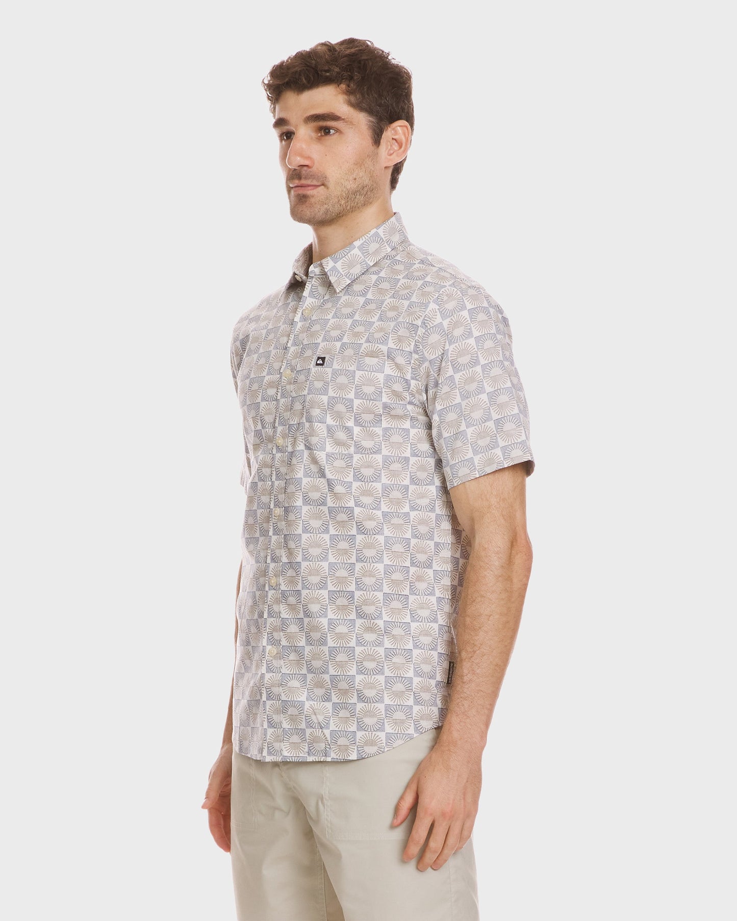 Quick Silver Florever Classic Short Sleeve Shirt - Silver Birch