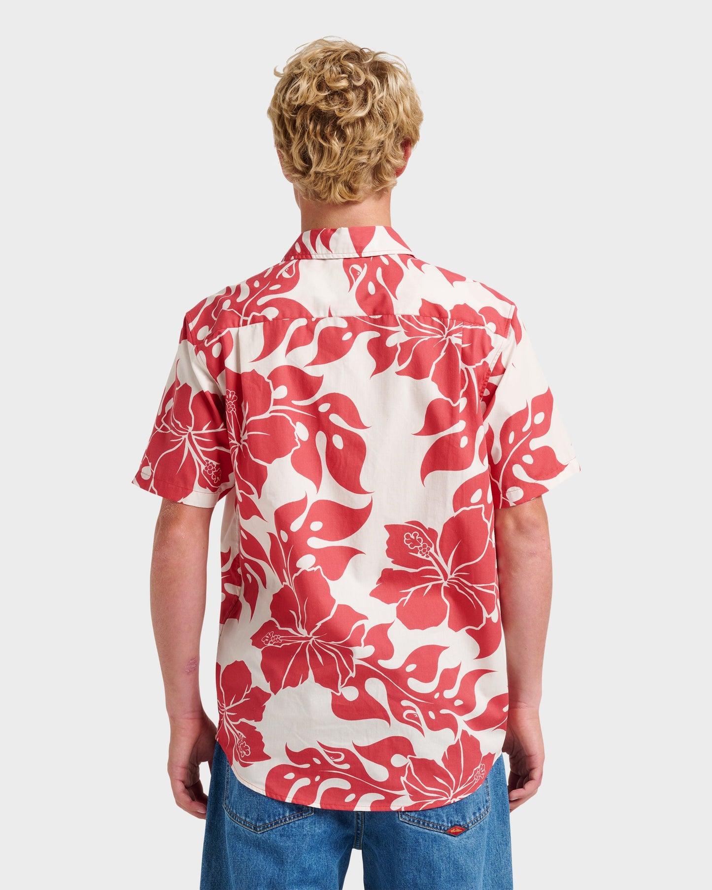 Quick Silver Oceanview Classic Short Sleeve Shirt - Mineral Red