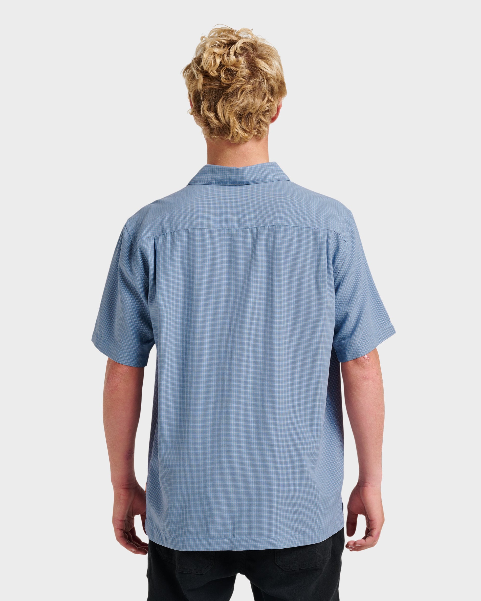 Quick Silver Waterman Check Out Shirt - Flint Stone