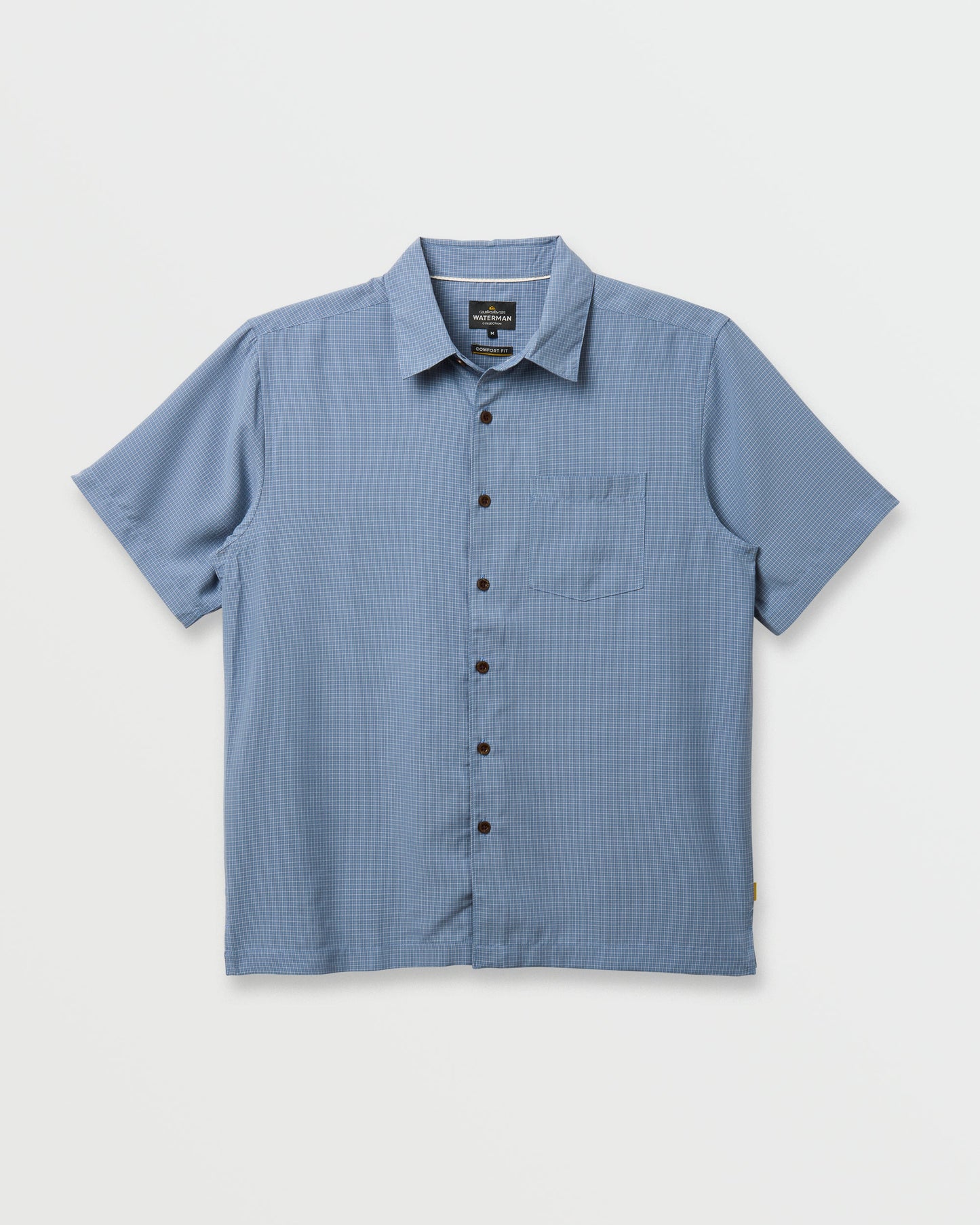 Quick Silver Waterman Check Out Shirt - Flint Stone