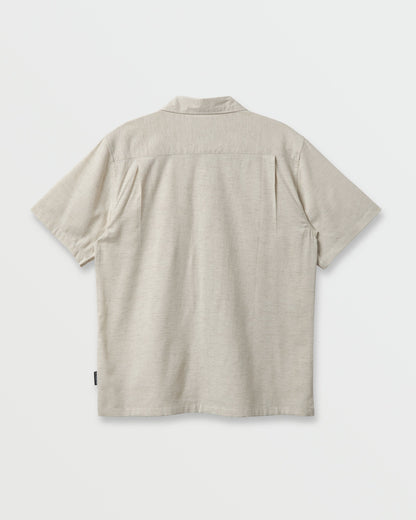 Quick Silver Flecky Island Short Sleeve Shirt - Silver Birch
