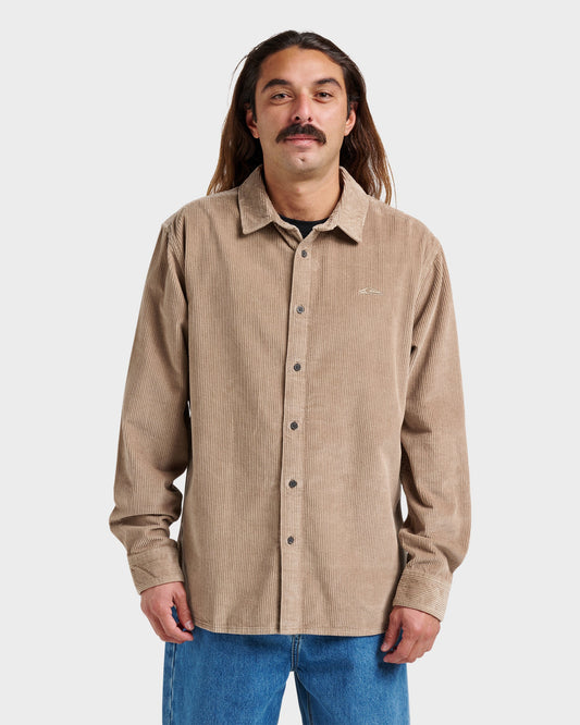 Quick Silver Cord Long Sleeve Shirt - Fallen Rock