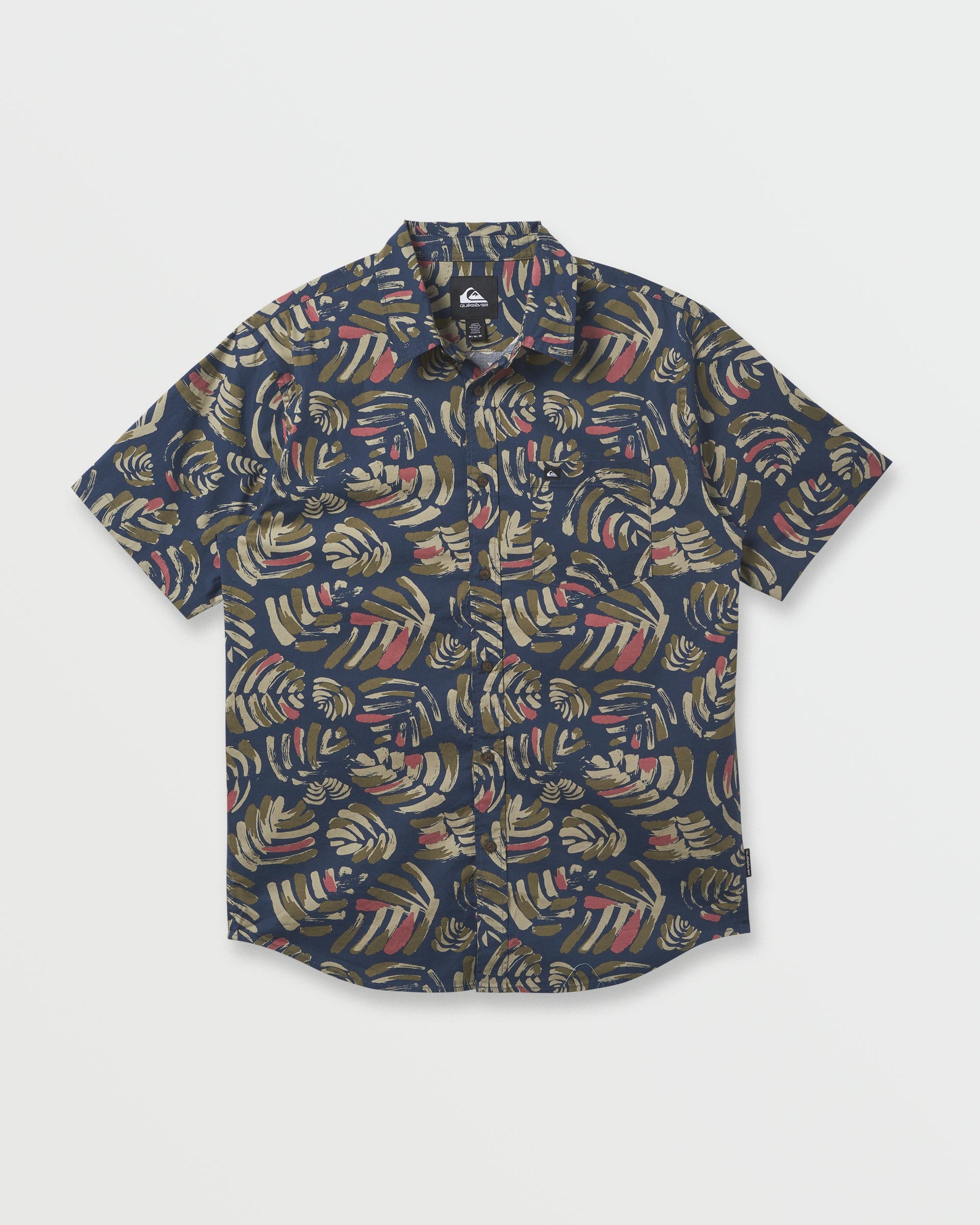 Quick Silver Shades Classic Stretch Short Sleeve Shirt - Eclipse
