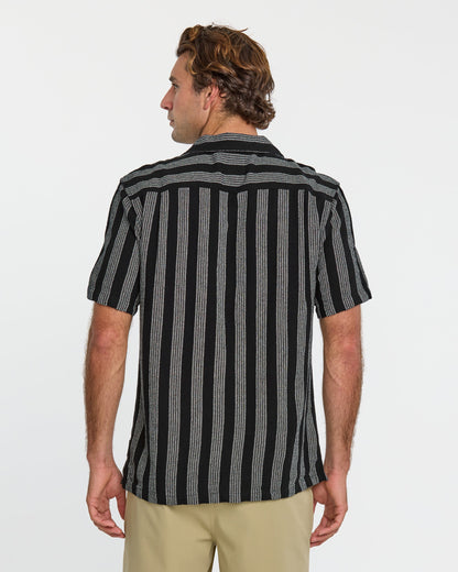 Quick Silver Nightfall Island Short Sleeve Shirt - Black