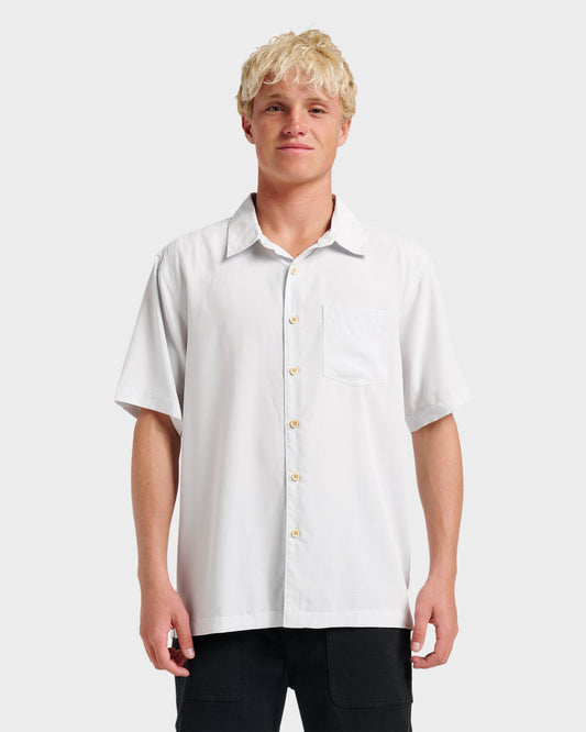 Quick Silver Waterman Check Out Shirt - White