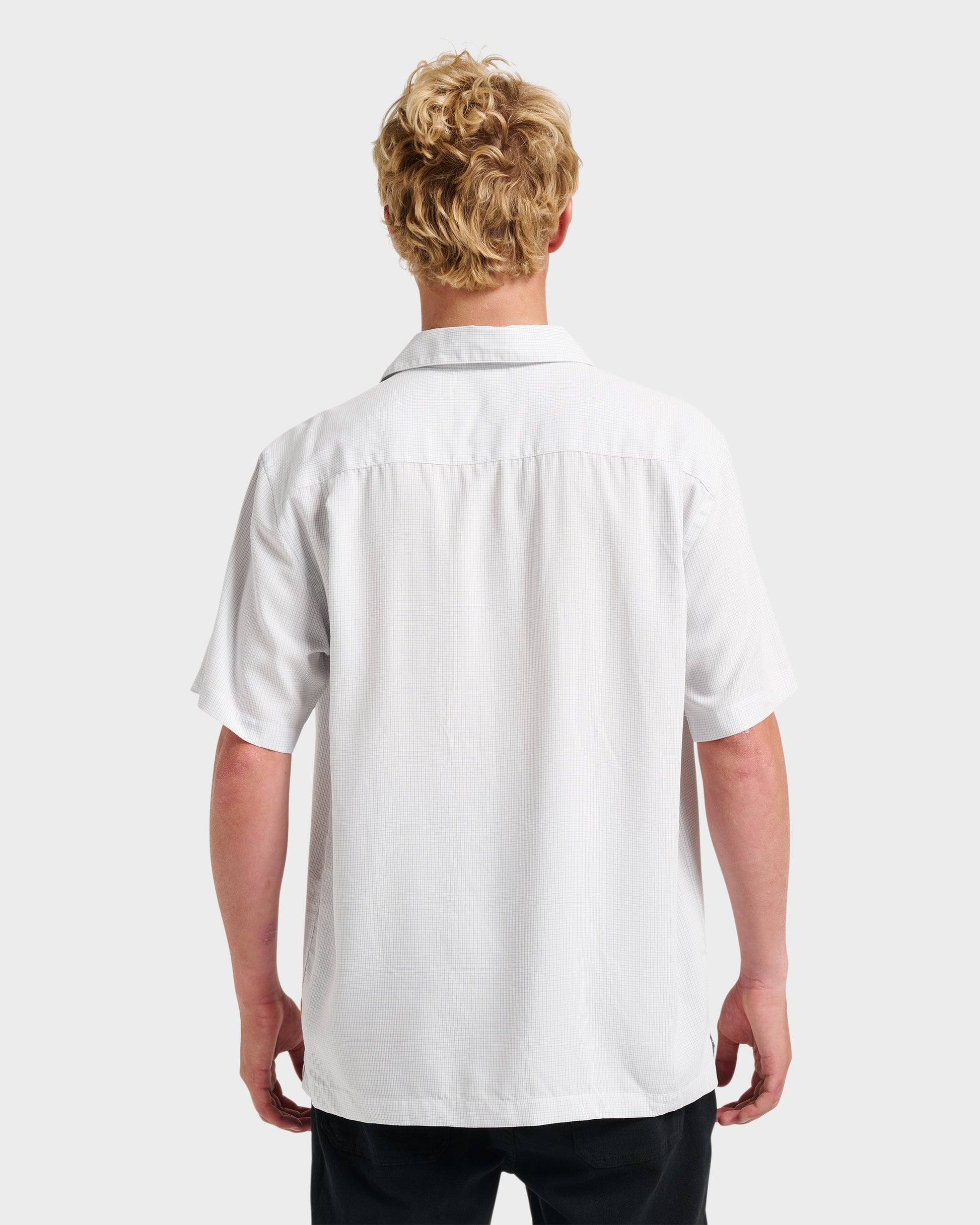 Quick Silver Waterman Check Out Shirt - White
