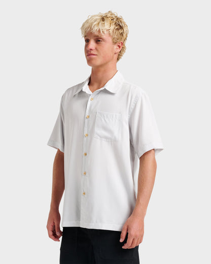 Quick Silver Waterman Check Out Shirt - White