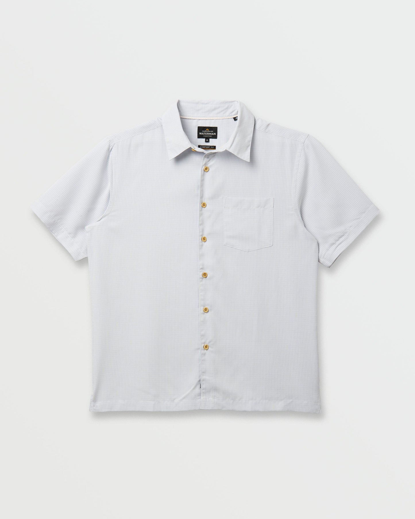 Quick Silver Waterman Check Out Shirt - White