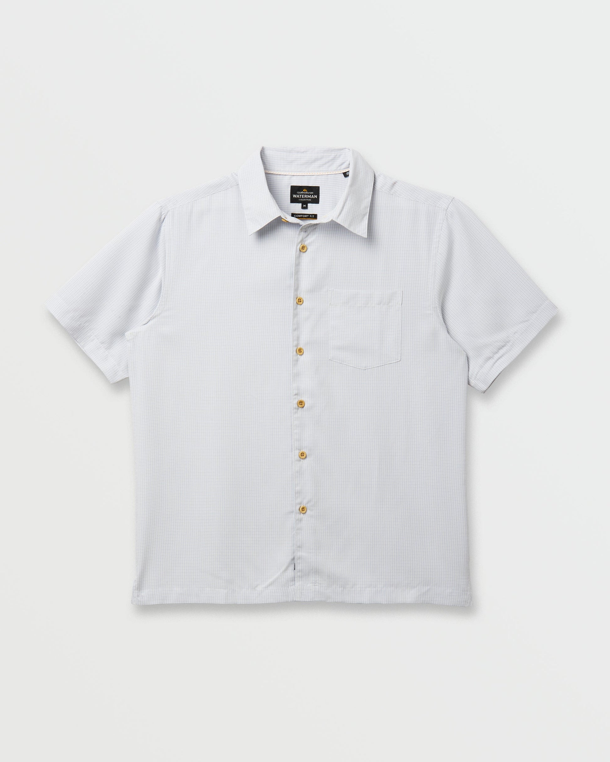 Quick Silver Waterman Check Out Shirt - White