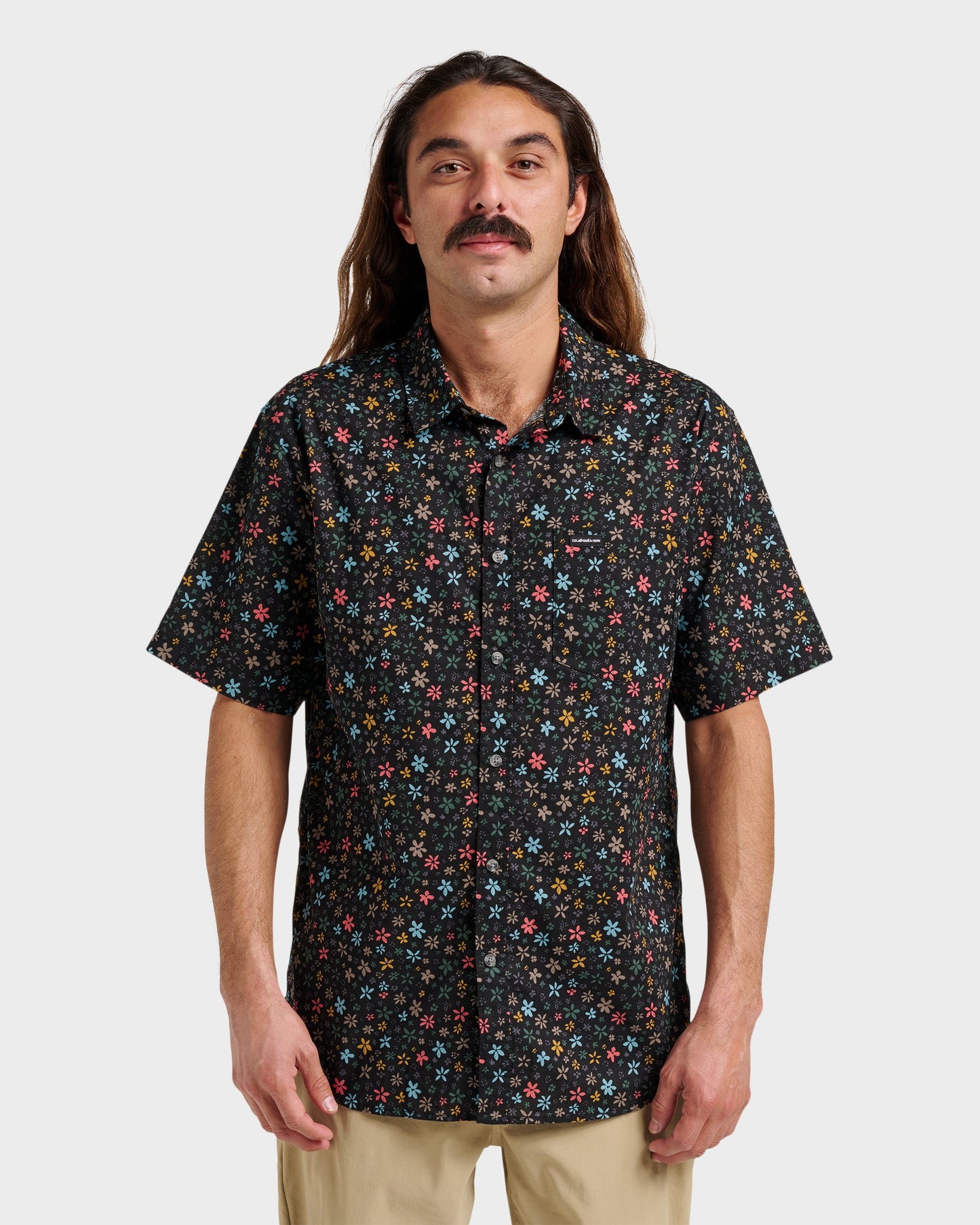 Quick Silver Ditsy Mini Classic Short Sleeve Shirt - Eclipse