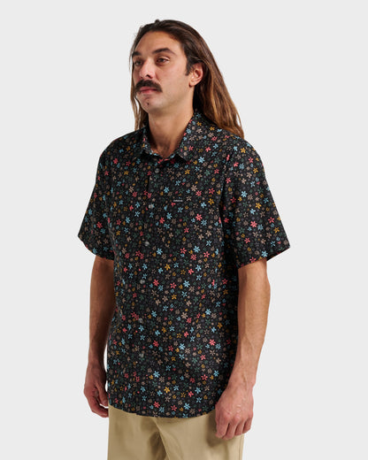 Quick Silver Ditsy Mini Classic Short Sleeve Shirt - Eclipse