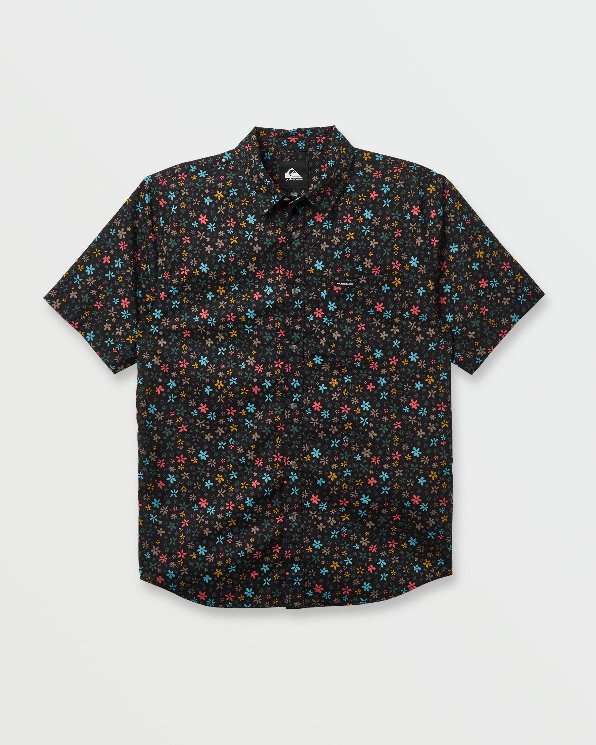 Quick Silver Ditsy Mini Classic Short Sleeve Shirt - Eclipse