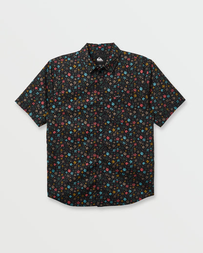Quick Silver Ditsy Mini Classic Short Sleeve Shirt - Eclipse