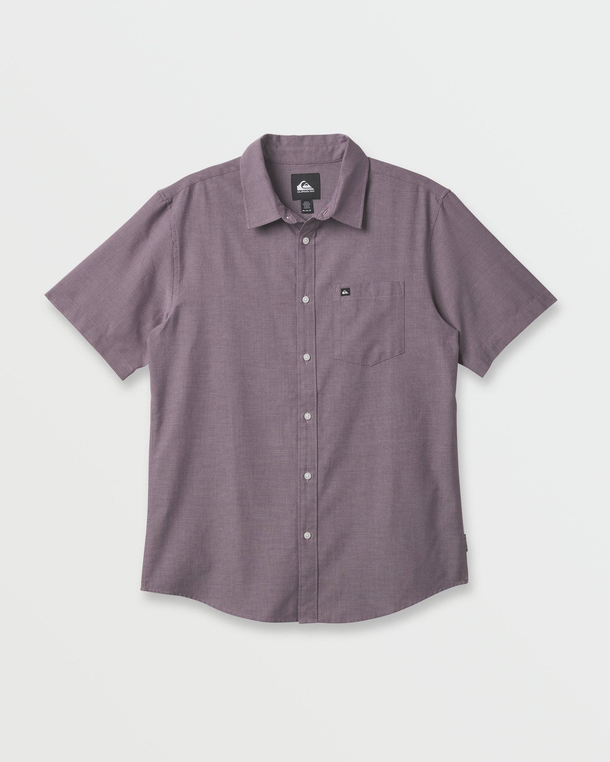 Quick Silver Shoreline Classic Short Sleeve Shirt - Sunset Purple