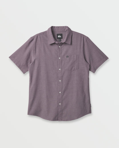Quick Silver Shoreline Classic Short Sleeve Shirt - Sunset Purple