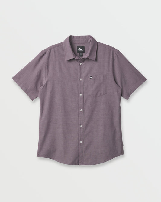 Quick Silver Shoreline Classic Short Sleeve Shirt - Sunset Purple