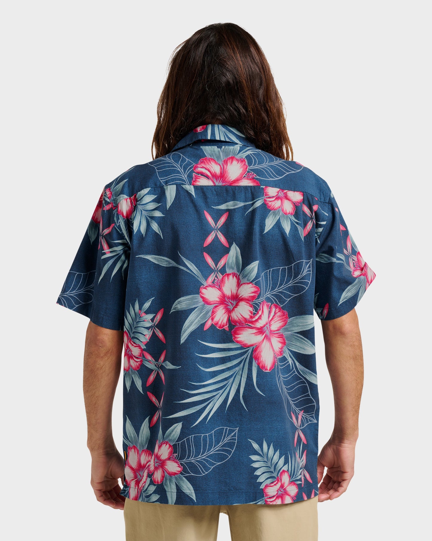 Quick Silver Waterman Playita Floral Shirt - Sargasso Sea