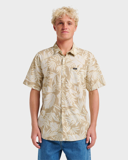 Quick Silver Palm Trip Classic Short Sleeve Shirt - Twill