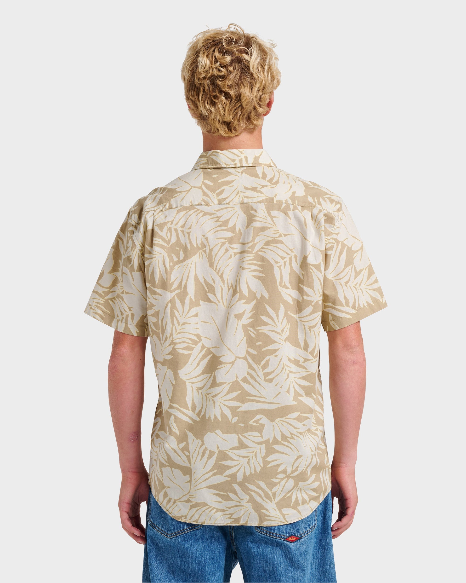 Quick Silver Palm Trip Classic Short Sleeve Shirt - Twill