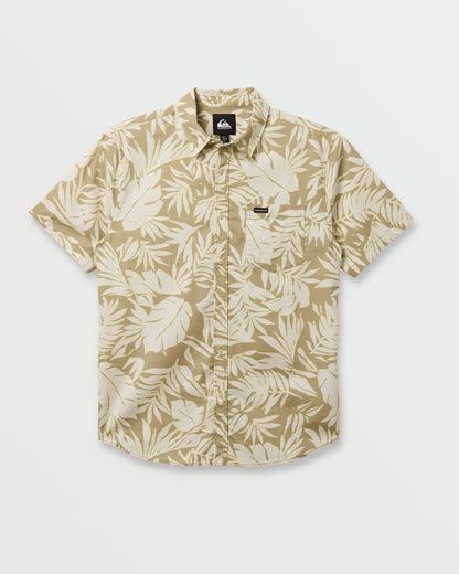 Quick Silver Palm Trip Classic Short Sleeve Shirt - Twill