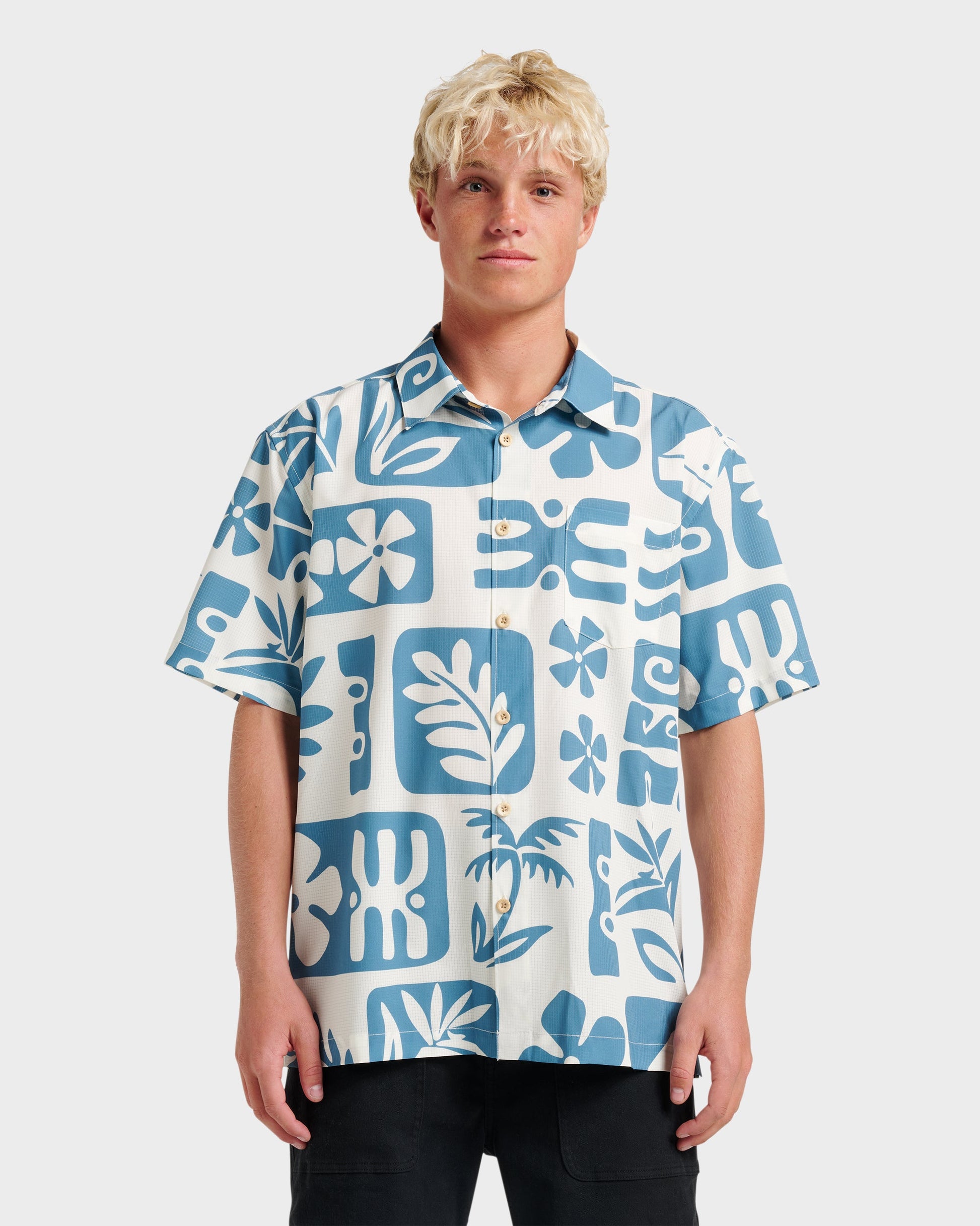 Quick Silver Waterman Dunes Shirt - White