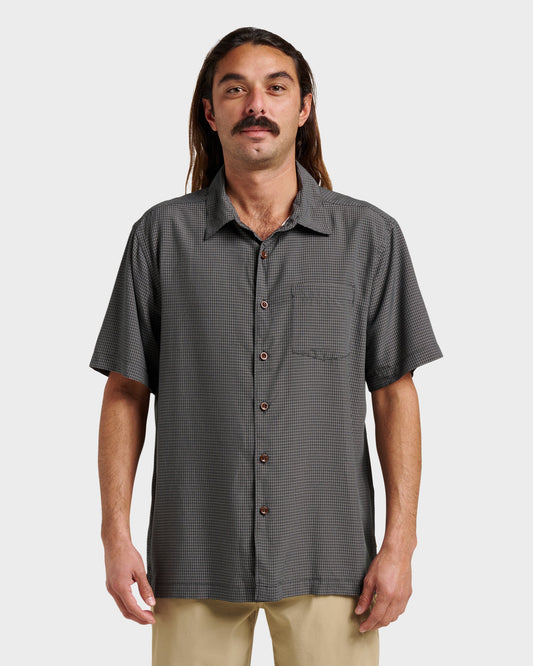 Quick Silver Waterman Check Out Shirt - Phantom