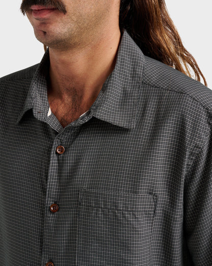 Quick Silver Waterman Check Out Shirt - Phantom
