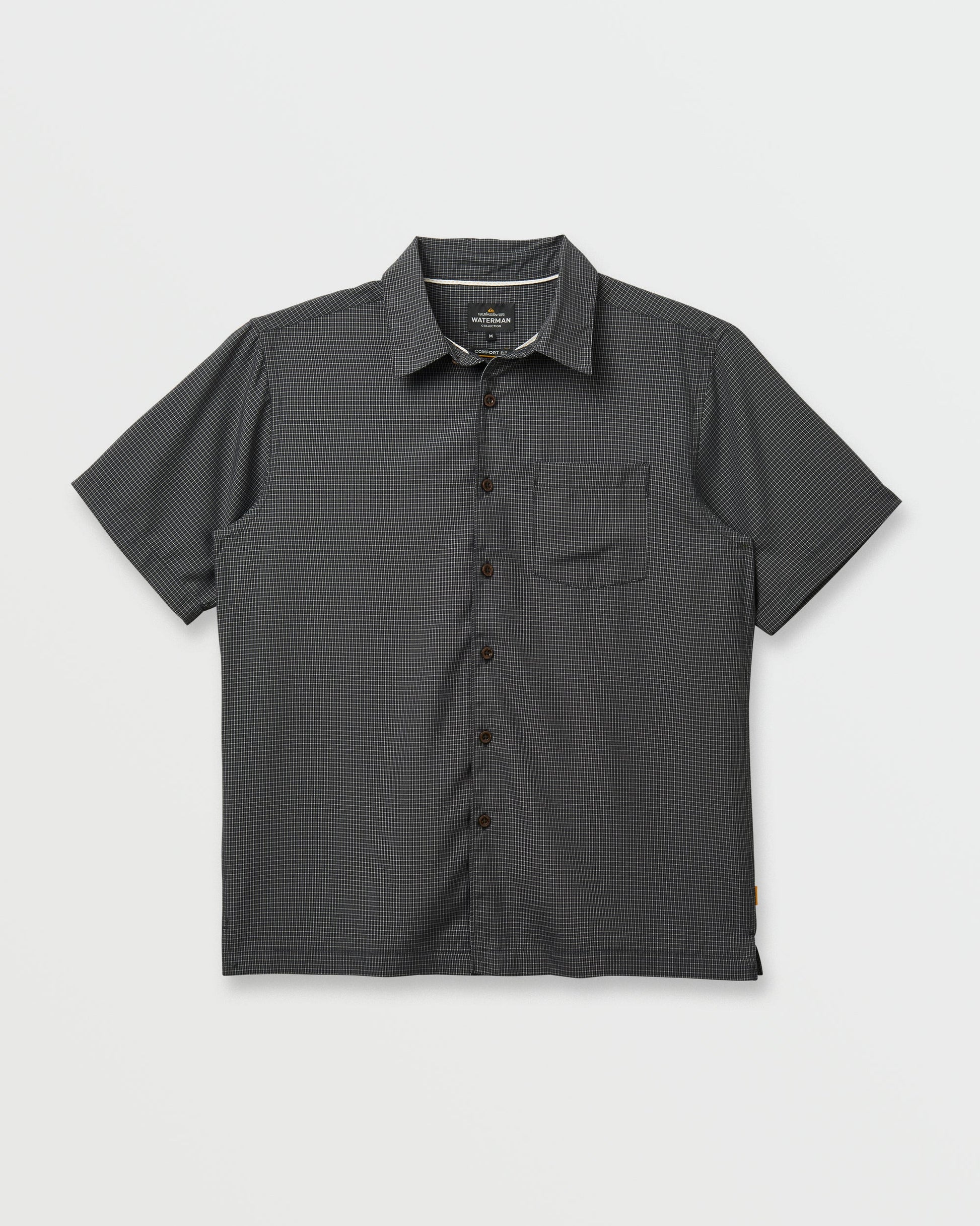 Quick Silver Waterman Check Out Shirt - Phantom