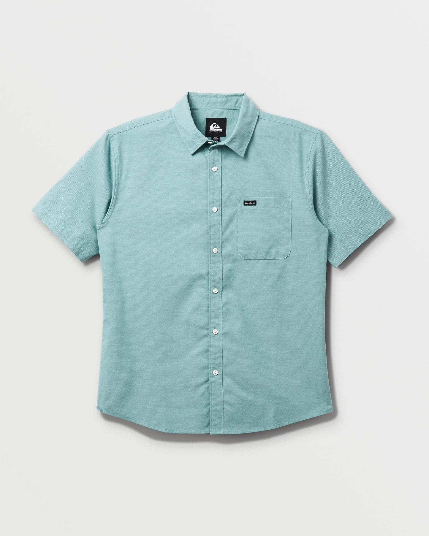 Quick Silver Shoreline Classic Short Sleeve Shirt - Dusty Turquoise