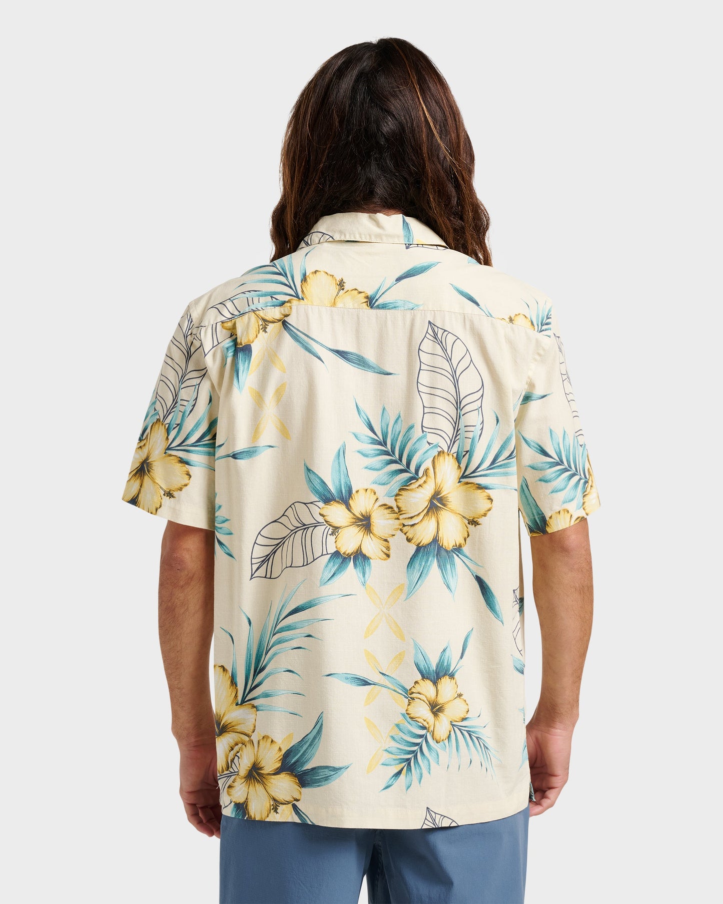 Quick Silver Waterman Playita Floral Shirt - Hay
