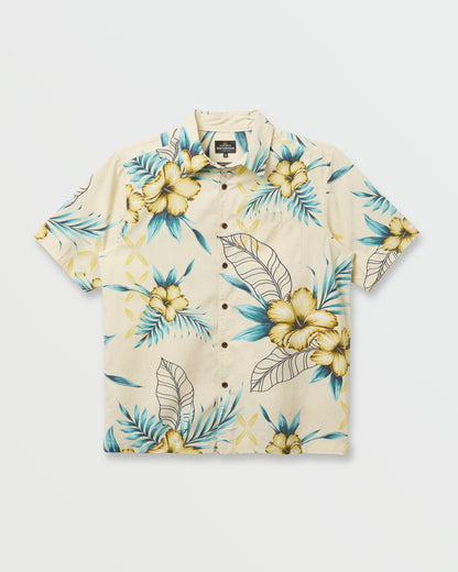 Quick Silver Waterman Playita Floral Shirt - Hay