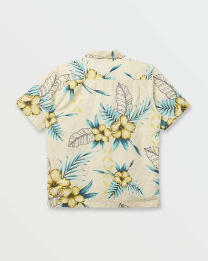 Quick Silver Waterman Playita Floral Shirt - Hay