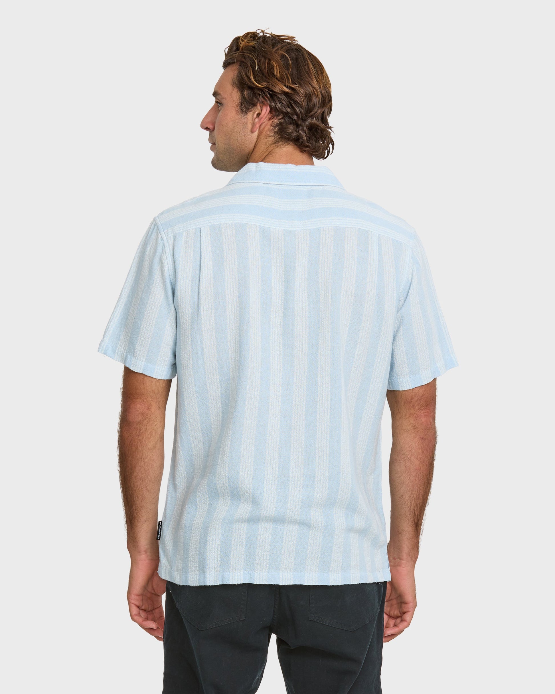 Quick Silver Nightfall Island Short Sleeve Shirt - Skyway