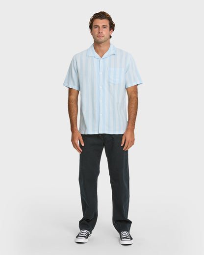 Quick Silver Nightfall Island Short Sleeve Shirt - Skyway