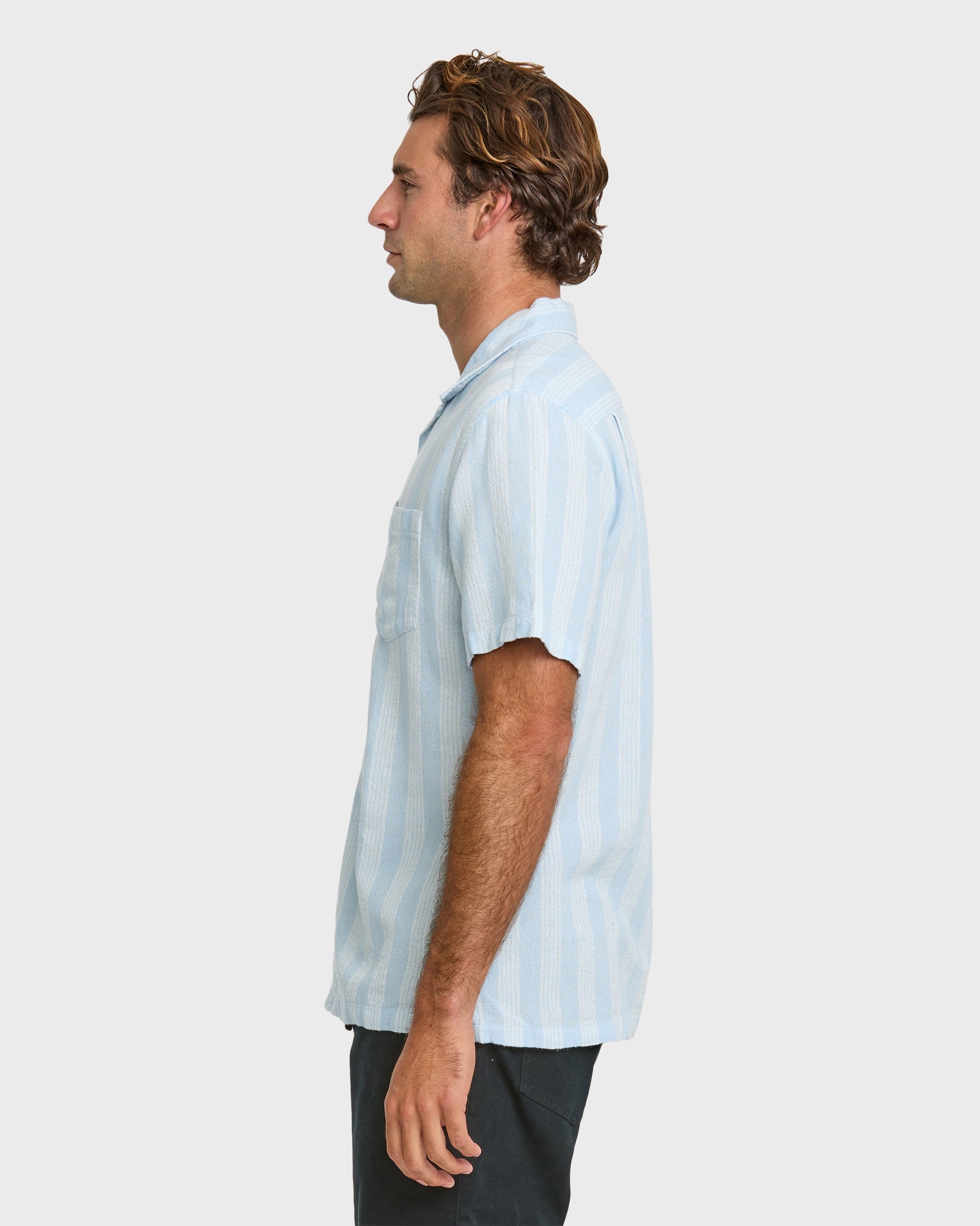 Quick Silver Nightfall Island Short Sleeve Shirt - Skyway