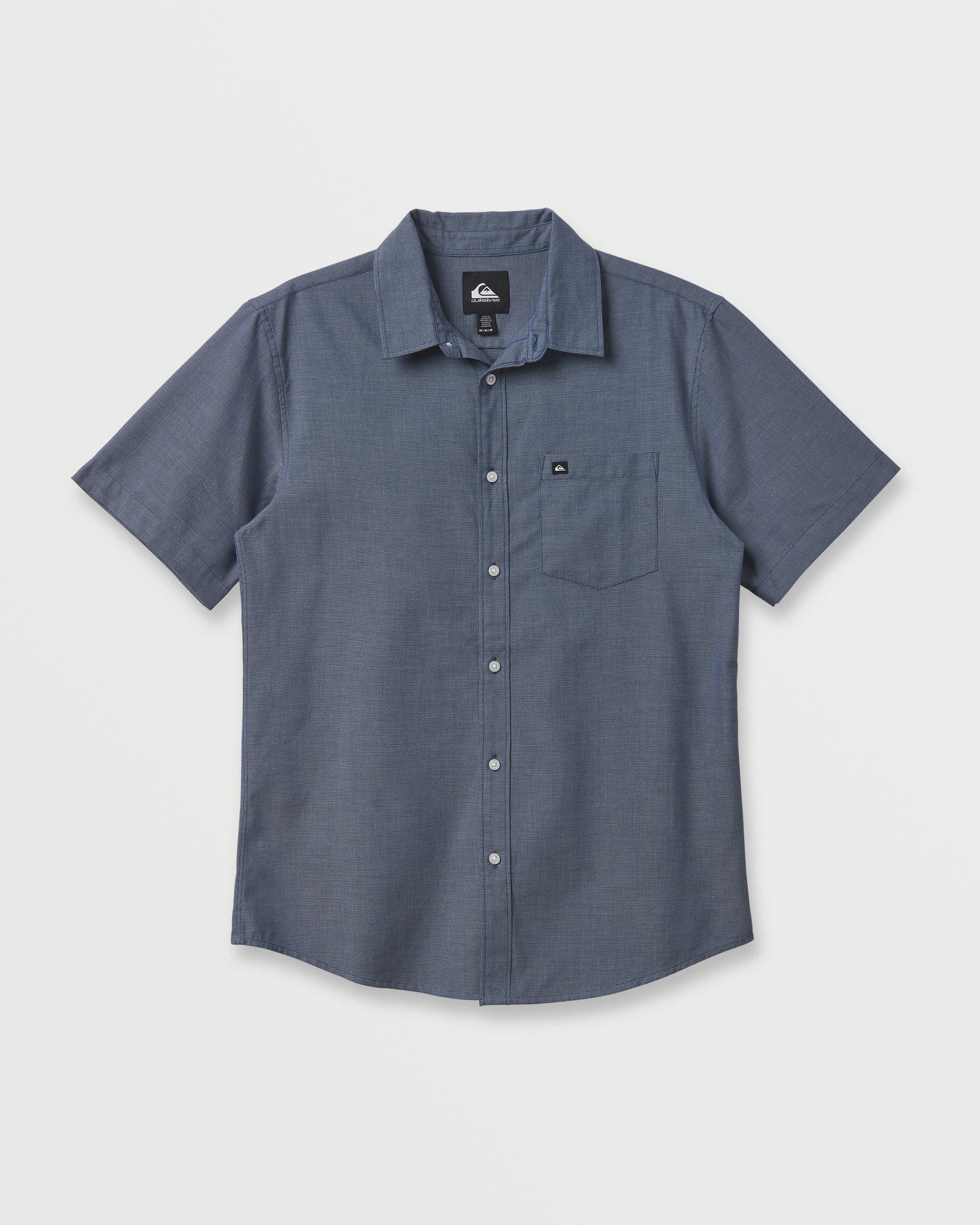Quick Silver Shoreline Classic Short Sleeve Shirt - Navy