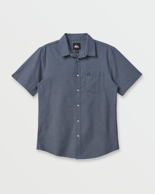 Quick Silver Shoreline Classic Short Sleeve Shirt - Navy