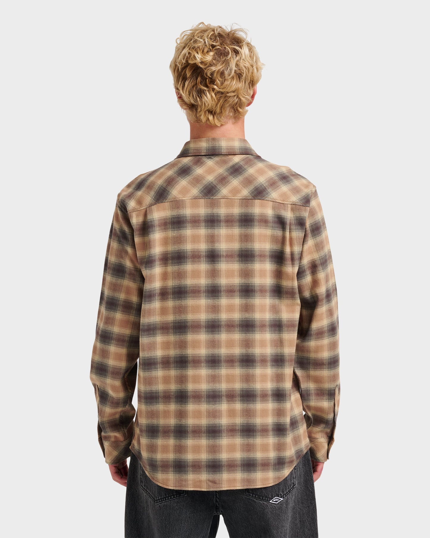 Quick Silver Terrace Stretch Flannel Shirt - Almond
