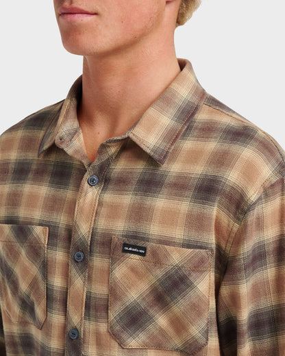 Quick Silver Terrace Stretch Flannel Shirt - Almond
