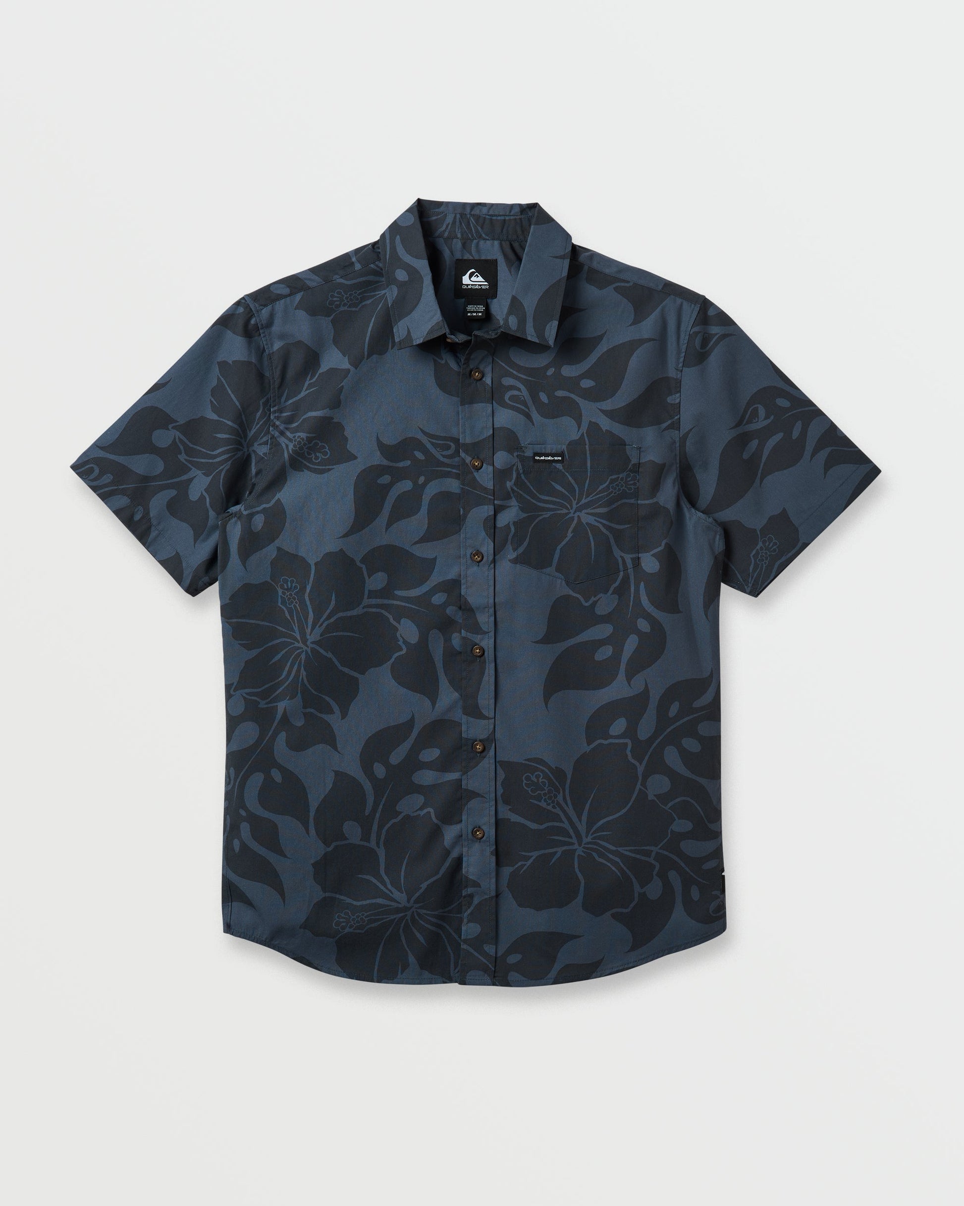 Quick Silver Oceanview Classic Short Sleeve Shirt - Phantom
