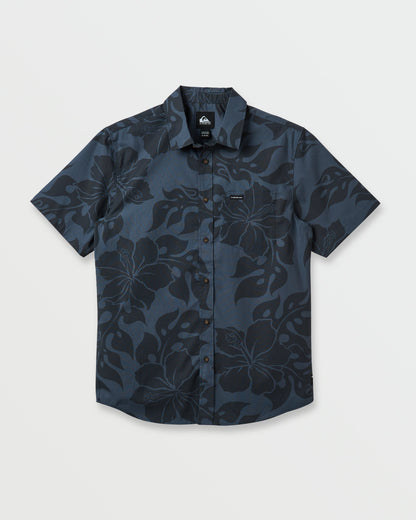Quick Silver Oceanview Classic Short Sleeve Shirt - Phantom