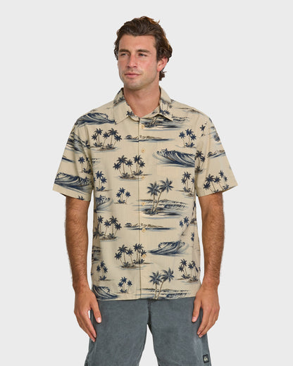 Quick Silver Waterman Day Dreamin' Shirt - Pelican
