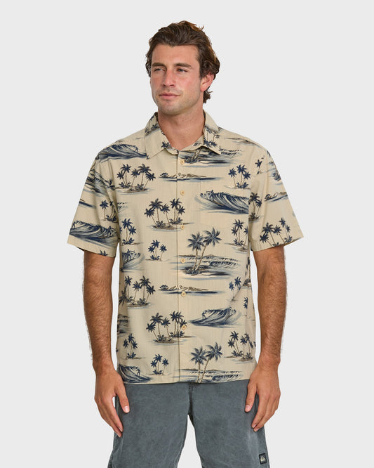 Quick Silver Waterman Day Dreamin' Shirt - Pelican