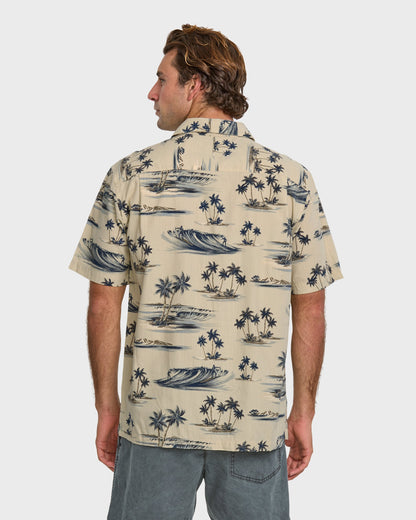 Quick Silver Waterman Day Dreamin' Shirt - Pelican