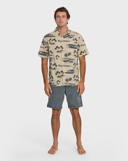 Quick Silver Waterman Day Dreamin' Shirt - Pelican