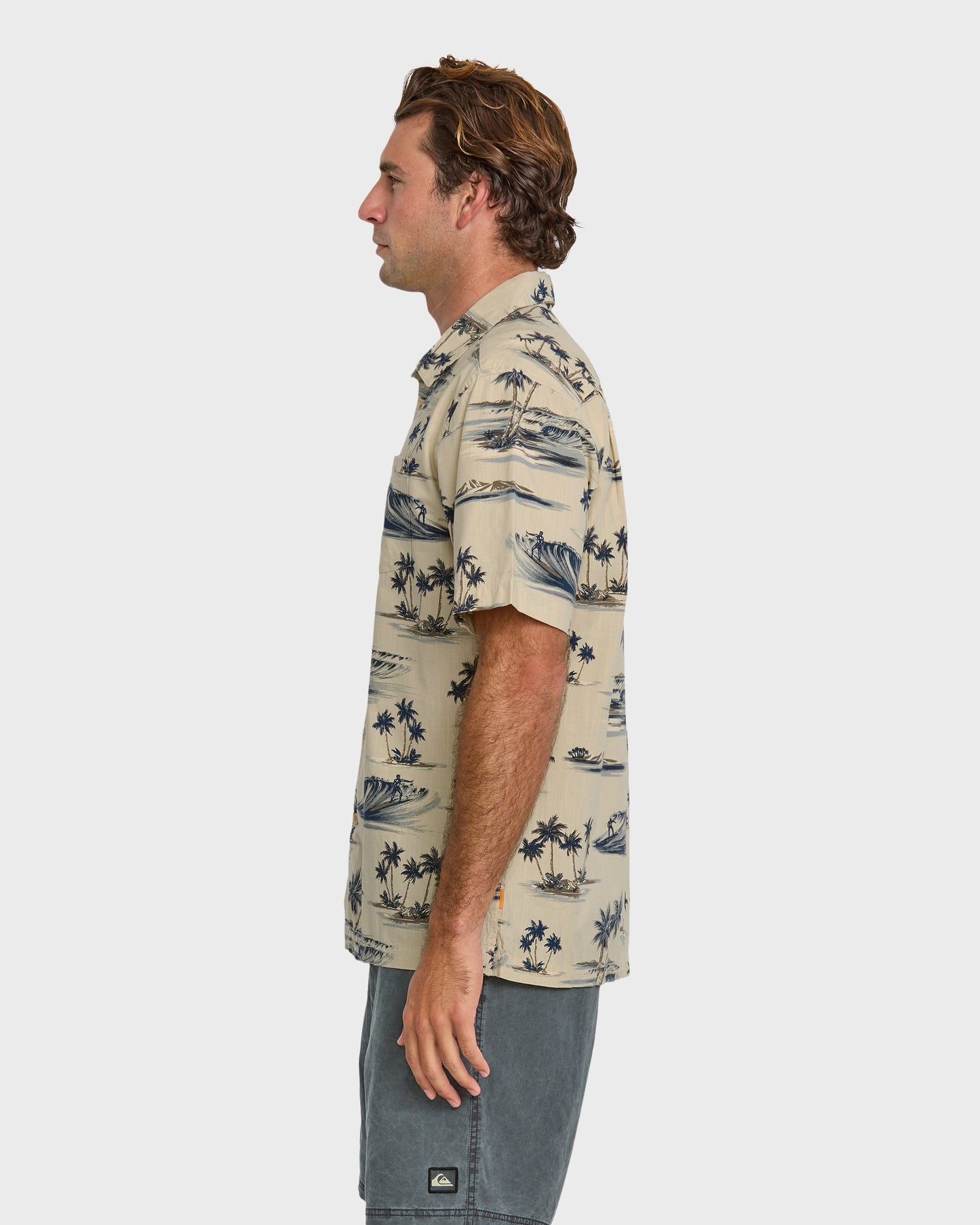 Quick Silver Waterman Day Dreamin' Shirt - Pelican